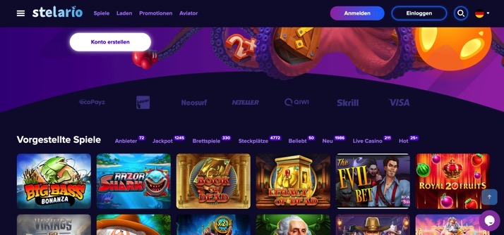 Stelario Casino Bonus